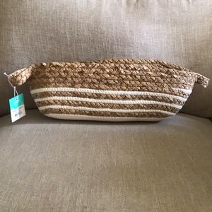 Pillowfort Wicker and Rope Storage Basket NWT